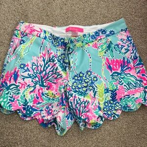 Lilly Pulitzer Colorful Scalloped Shorts